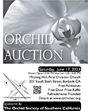 2023 Black and White OSSC Orchid Auction Poster